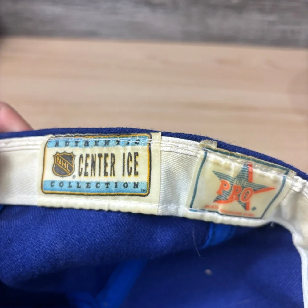 Vintage St Louis‎ Blues Hat 7 3/8 Blue Wool Sports Specialties Script Center Ice